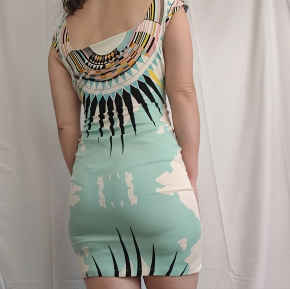 Mara Hoffman Retrospective Geometric Cut Out Mini Dress Size 6 Women's - Picture 4 of 16